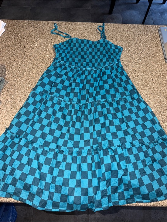 torrid Dresses & Skirts - torrid Teal Checkerboard Tiered Maxi Dress